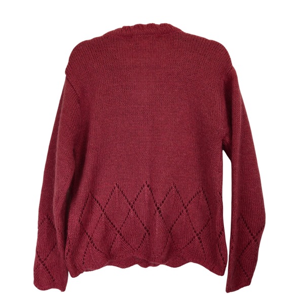 Vintage Victoria‎ Holley Mohair Wool Blend Sweater Cardigan Medium Cottagecore - Picture 5 of 5